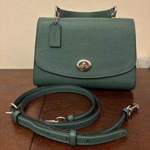 Coach Tilly top handle satchel in teal